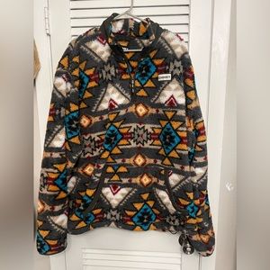Hooey Multicolor Aztec Fleece Pullover